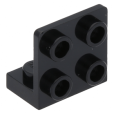 LEGO fordító elem 1 x 2 - 2 x 2, fekete (99207)